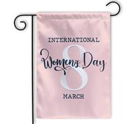 8Th March International Women'S Day Womens History Month Bandiera Da Esterno 30X45Cm Bandiere Stagionale Moda Bandiera All'Aperto Per Casa Soggiorno Prato