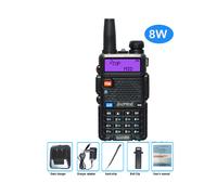 (8W) UV 5R Walkie Talkie True 8W Ham portatile Radio CB Dual Band VHF UHF FM Ricetrasmettitore bidirezionale