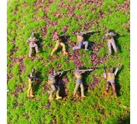 8x 1:64 Mini soldati del Medio Oriente Figure Modelli Giocattolo a Tema