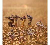 8x 1:64 Mini Soldati Del Medio Oriente Figure Modelli Popoli In Miniatura