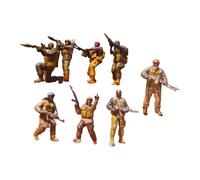 8x 1:64 Mini soldati del Medio Oriente Figure Modelli Popoli in miniatura
