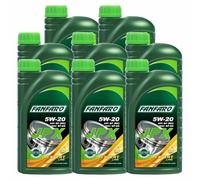 8x 1 Litro FANFARO Jpx 5W-20 Bassa Visciosità olio motore Api Sn Ilsac GF-5