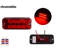 8X 12 Volt Rosso Luce di Indicatore Laterale Lampade Camion Lgv Hgv Autobus LED