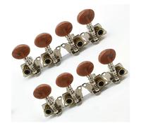 8X 2R2L Metal Ukulele Locking Tuner Guitar Tuning Nail Machine Head con parti di chiodi a testa marrone Piroli Per Accordatura Per Chitarra