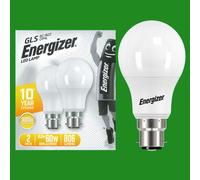 8X 8.2W (=60W) LED GLS 3000K Bianco Caldo Opalino BC B22 Lampadina A Baionetta