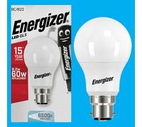 8x 8.2W (=60W) LED GLS 6500K Luce Del Giorno Opale BC B22 Baionetta Lampadina