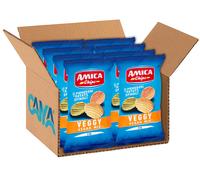 8X Amica Chips - Veggy Vegan Mix - Con Mix Di Pomodori Patate e Spinaci - 110g