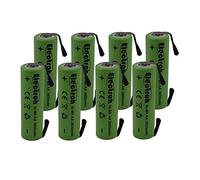 8x Batteria ricaricabile Ni-Mh Stilo AA 1,2V 2600mAh con linguette lamelle terminali a saldare per pacco pacchi batteria
