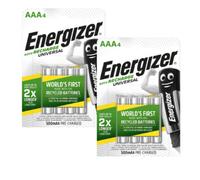 8x Batterie Ricaricabili Energizer AAA 500mAh NiMH HR03 1.2V Universali