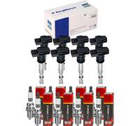 8x Beru Bobina Accensione + Champion Candela per Porsche Kramer Cayenne 955