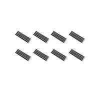 8X Bianco Lettere Francese Azerty Tastiera Sticker Cover Nera per PC Laptop