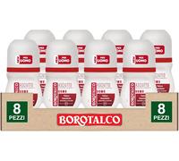8x Borotalco Deodorante Roll On Asciutto per Uomo Deo 72h con Talco da 50 ml