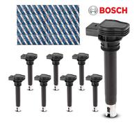8x Bosch 0221604115 Modulo Accensione Bobina Per Audi A3 A4 VW Golf V Passat Sko