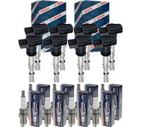 8x Bosch Bobina + Beru Candela per BMW 5er Gran Turismo F07 550i Xdrive