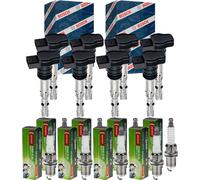 8x Bosch Bobina + Denso Candela per BMW 3er Compatto E46 316 Ti Alpina B7