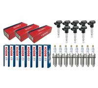 8x Bremi Bobina + 8x Bosch Candela Doppio Platino per Porsche Cayenne 92A