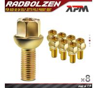 8X Bullone Ruota Vite Per Audi A2 VW Golf Jetta Polo Passat Vento Seat Ibiza