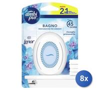 8x Bundle Ambi-Pur Assorbiodori Casa Gel Bagno Cotone