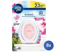 8x Bundle Ambi-Pur Assorbiodori Casa Gel Bagno Portofino