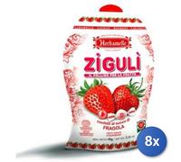 8x Bundle Caramelle Herbamelle Ziguli Fragola Gr 60