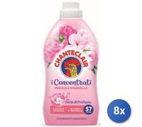 8x Bundle Chante Clair Ammorbidente 1000 Ml. Concentrato 50 Lavaggi Peonia