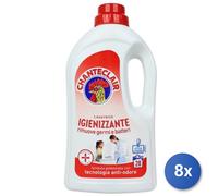 8x Bundle Chante Clair Lavatrice Liquido 30 Lavaggi Igienizzante