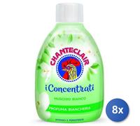8x Bundle Chante Clair Profuma Biancheria 220 Ml. Muschio Bianco Made In Italy
