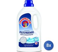 8x Bundle Chanteclair Lavatrice Liquido 28 Misurini Pulito Prof.1260 Ml.