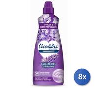 8x Bundle Coccolatevi Ammorbidente 54 lavaggi Glicine lt.1,25