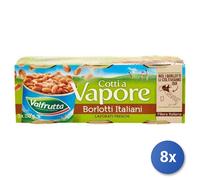 8x Bundle Fagioli Valfrutta Borlot Gr 150X3 Vapore