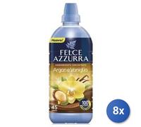 8x Bundle Felce Azzurra Ammorbidente 1025 Ml. Concentrato 41 Misurini Argan Vani
