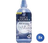 8x Bundle Felce Azzurra Ammorbidente Concentrato Fiori Luna 45 Lavaggi