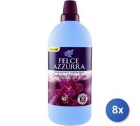 8x Bundle Felce Azzurra Ammorbidente Concentrato Orchidea 41 Lav. Lt 1.02