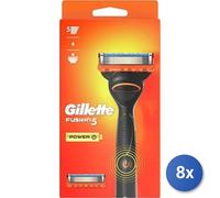 8x Bundle Gillette Rasoio Fusion Power +2 Ricariche