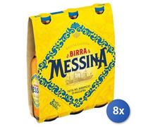 8x Bundle Messina Birra Bottiglia 33X3 Vetro