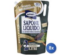 8x Bundle Mil Mil Sapone Ricarica Lt 2 Pino