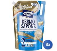 8x Bundle Mil Mil Sapone Sacco 2000 Ml. Dermo