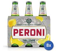 8x Bundle Peroni Birra Bottiglia 33X3 Lemon Vetr