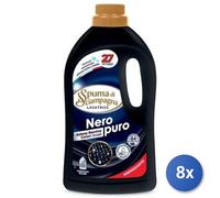 8x Bundle Spuma Di Sciampagna Lavatrice 27 Mis Nero Fibra