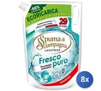 8x Bundle Spuma Di Sciampagna Lavatrice 29 Mis Busta Fresco Eco