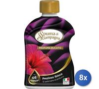 8x Bundle Spuma Di Sciampagna Profuma Biancheria 230 Ml. Ibisco Made In Italy