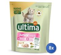 8x Bundle Ultima Gatto Croccantini Junior New 440Gr