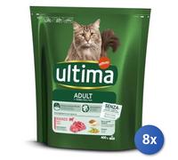 8x Bundle Ultima Gatto Croccantini Sterili Manzo 400Gr