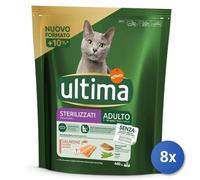 8x Bundle Ultima Gatto Croccantini Sterili Salmone New 440Gr