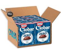 8X Cameo Ciobar Zero Preparato per Cioccolata Calda al Cioccolato con Zero Zuccheri Aggiunti Denso e Cremoso Scatola con 5 Bustine 76g [CAIYA® BOX da 8 Confezioni]