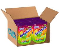 8X Caramelle Fruit Mix Confettate al gusto di Fragola, Limone, Ribes Nero, Arancia e Mela per mentos 160g