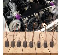 8x Carbonio Spazzole, Motore for Auto, Carrelli, Aggiuntiva Pompa Acqua 5x5x10mm