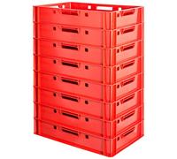 8x Carne Riquadro E1 Carne Impilabile Scatola di Immagazzinaggio Contenitore Kingpower