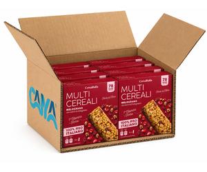8X Cerealitalia Multi Cereali Barrette Melograno e Mirtilli Rossi 126g