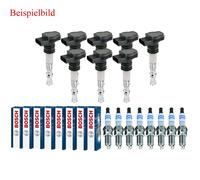 8x Champion Bobina Accensione + Bosch Candela per Hyundai Sonata V Nf 2.4